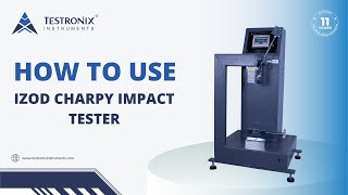 How to Use Izod Charpy Impact Tester Machine [upl. by Chandra]