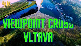 Viewpoint Cross Vltava l Drone Video  DJI Mini 3 I 4K [upl. by Marquet]