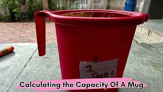 Kujad 1  wipro  earthian Sustainability amp water  Calculating The Capacity Of A Mug [upl. by Sucitivel178]