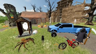 Searching Scary Abandoned Castle for Clues  Farming Simulator 22 [upl. by Allard]