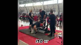 Bench press Artur Gaisin 155 kg Competition [upl. by Fruin]