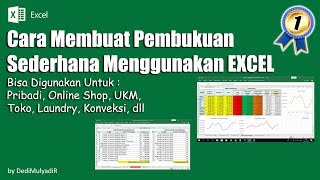 Cara Membuat Laporan Pembukuan Sederhana Menggunakan EXCEL Untuk UKM Usaha Retail Bisnis Online dll [upl. by Flavio]