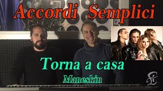 31 Torna a casa Maneskin  Tutorial Pianoforte  Accordi facili [upl. by Charteris]