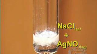 Double Displacement Reaction of AgNO3 and NaCl [upl. by Ddal]