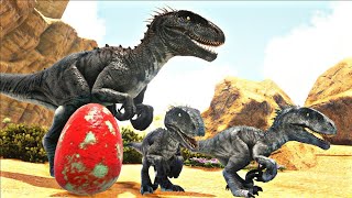 Bebês Indoraptor Em Crescimento Papai Super Protetor Desert  Ark Survival Evolved [upl. by Odlanier181]