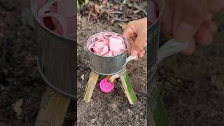 Survival Skills How to wash hands to save soap in forest camping outdoor bushcraft lifehacks [upl. by Ateuqal]