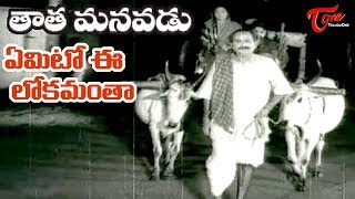 Tata Manavadu Songs  Emito Eelokamantha  SV Ranga Rao  Old Songs  Old Telugu Songs [upl. by Retsila130]