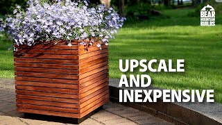 Modern Raised Planter Box  Simple and Fast [upl. by Nuahsel]