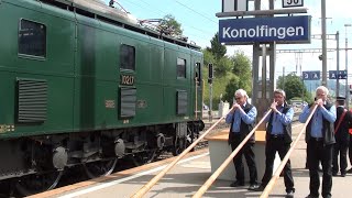 150 Jahre Bahnhof Konolfingen 18642014  Bahnhofsfest mit Nostalgiezügen [upl. by Suidaht]