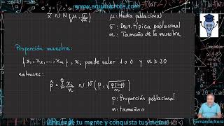 Distribución de probabilidad de la media y de la proporción muestral [upl. by Kos]