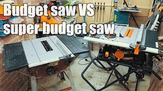 Budget table saw vs super budget table saw  Evolution vs Einhell [upl. by Lord578]