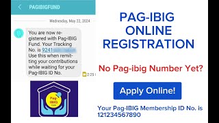 No PagIBIG Number Yet Apply Online  PagIBIG Membership Registration [upl. by Rambert132]