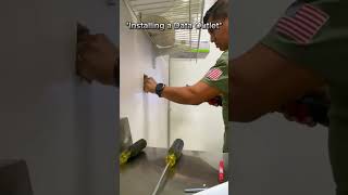 How to install a single gang box for a DATA outlet rioselectricllc shorts reels business cat6 [upl. by Carlye41]