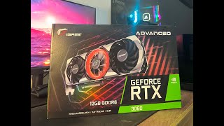 Colorful iGame GeForce RTX 3060 Advanced OC 12G L  Unboxing and quick look [upl. by Lucine]