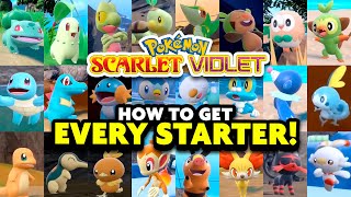 How to get ALL 24 STARTER POKEMON in Pokémon Scarlet and Violet Indigo Disk DLC [upl. by Noraj927]