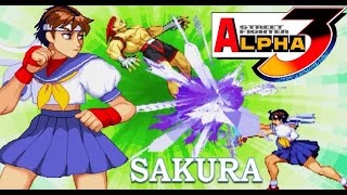 Street Fighter Alpha 3 Sakura Arcade Hard P1 gaming arcade streetfighter retrogaming [upl. by Garbe398]