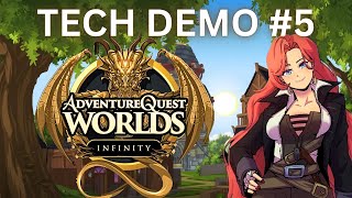 AQW Infinity Tech Demo RELEASED  NEW MAGE CLASS TESTING [upl. by Nnylyam297]