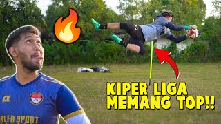 BEDA LEVEL KIPER LIGA MEMANG TOP PARAH BRO  LATIHAN KIPER GKMAN PRO [upl. by Boarer]