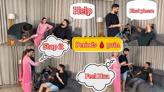 Boys Try PERIODS PAIN simulator First Time  This Happened Action amp Reactions [upl. by Ecinerev]