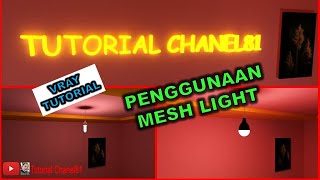 Vray tutorial pemula  Membuat beberapa lampu dengan mesh light [upl. by Pascale]