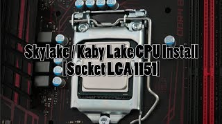 How To install a Kaby Lake or Skylake CPU Socket LGA 1151 [upl. by Christopher591]