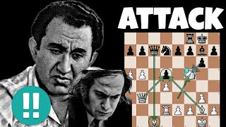 Tigran Petrosian Attack Completely Destroyed Mikhail Tal [upl. by Clayson]