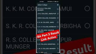 Munger University Part 3 Arts Result 202124  Result Link Active  Marksheet WebCopy Download Kare [upl. by Atiker315]