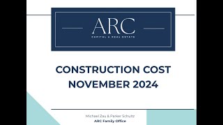 Construction Cost  November 2024 [upl. by Mines428]