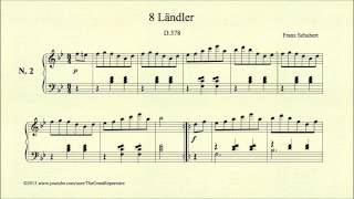 Schubert 8 Ländler D 378 No 2 [upl. by Greff328]