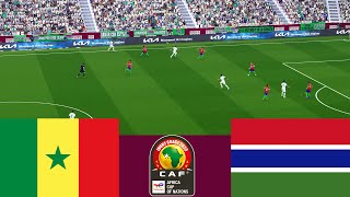 Senegal 3 vs 0 Gambia 2024 CAF Full match  Video game simulation pes 2021 [upl. by Pepita]