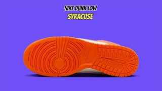 Nike Dunk Low Syracuse [upl. by Lamond446]