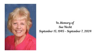 Paynesville Lutheran Church  September 13 2024 1030am Memorial Service for Susan quotSuequot Hecht [upl. by Erv]