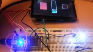 Led flashing with control from a touch screen [upl. by Joscelin]