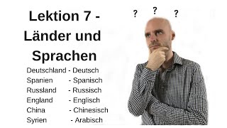 Deutschkurs A11 Lektion 7 LänderSprachenNationalitäten [upl. by Mcnally936]