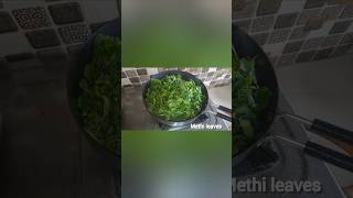 METHI LEAVES SABJIFENUGREEK LEAVES CURRY shorts shortvideo shortsviral YashuBijapur [upl. by Narcis]