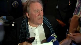 Gérard Depardieu semporte contre les journalistes [upl. by Leith]