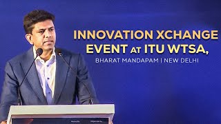 Addressed the Innovation Xchange event at ITU WTSA Bharat Mandapam  New Delhi [upl. by Innob510]