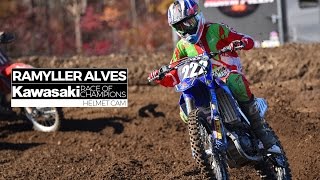 HELMET CAM Ramyller Alves  Kawasaki Race Of Champions [upl. by Babcock916]