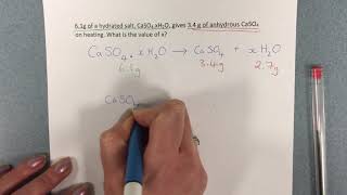 Hydrated salt calculations [upl. by Raddy]