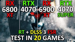 RX 6800 XT vs RTX 4070 vs RX 6900 XT vs RTX 4070 SUPER  Test in 20 Games  1440p  2024 [upl. by Acyssej]