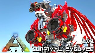 ARK SURVIVAL EVOLVED  MYTH AKATS RED DRAGON E101   ARK EXTINCTION CORE MODDED [upl. by Attiuqahs]