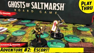 DampD GHOSTS of SALTMARSH Board Game Adventure 2 Escort  Solo Playthrough [upl. by Nirehs]