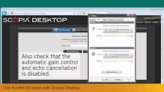 Use Konftel 55 series with Scopia Desktop [upl. by Chavey]