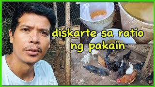 Diskarte sa ratio ng pakain sa ating mga manoknativechickenfarming [upl. by Ahsenid608]