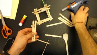 How to build a tabletop catapult [upl. by Damahom247]