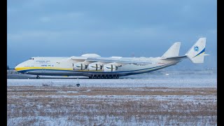 Antonov AN225 Mriya po raz czwarty na podrzeszowskim lotnisku Jasionka RZEEPRZ 28122021 [upl. by Malonis]