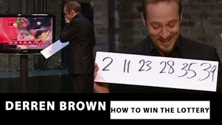 Derren Predicts Lottery Numbers  HOW TO WIN THE LOTTERY  Derren Brown [upl. by Yemirej137]