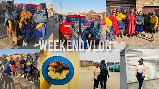 WEEKEND VLOG 🤍 Lets go to Phomolong Hennenman Traditional family ceremony  amp more [upl. by Eirolav]