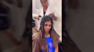 Rebonding hair treatment😊 trending youtube shorts cosmetology fyp song hair hairstyle [upl. by Nodnerb328]