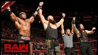 Roman Reigns Braun Strowman amp Lashley vs Mahal Owens amp Zayn Raw April 30 2018 Highlights Hd [upl. by Lozano577]